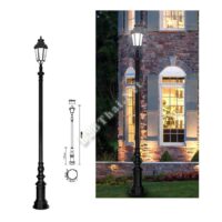 IT0151320โคมไฟสนามหัวเดียว20เสาโรมัน