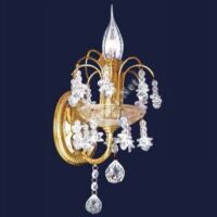 โคมไฟผนังเชิงเทียน สีทอง