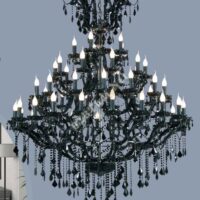 โคมไฟระย้าเชิงเทียน คริสตัล