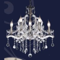 โคมไฟระย้าเชิงเทียน สีเงิน