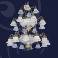 โคมไฟระย้าวินเทจ สีน้ำตาล