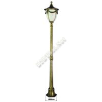 โคมไฟสนามสีน้ำตาล แก้วขาวขุ่น