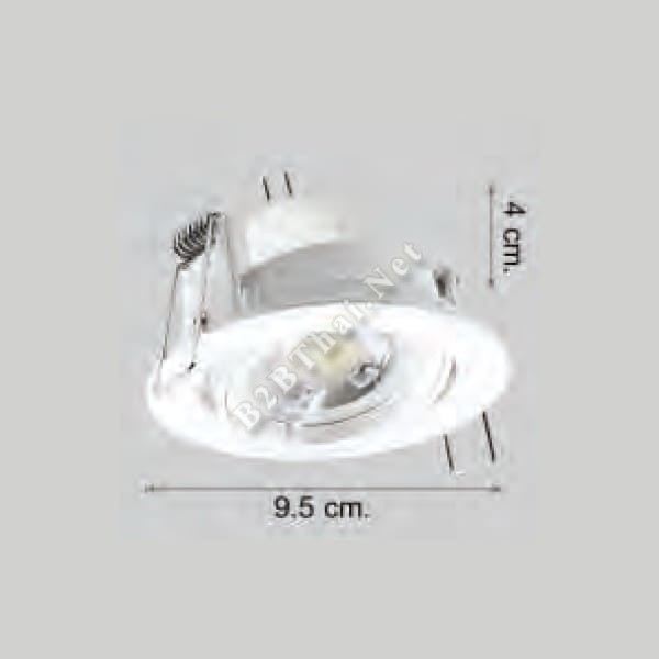 ดาน์ไลท์ อลูมิเนียม สีขาว 9.5cm