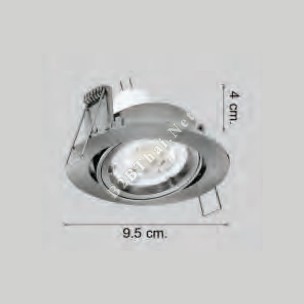ดาน์ไลท์ อลูมิเนียม สีเงิน 9.5cm