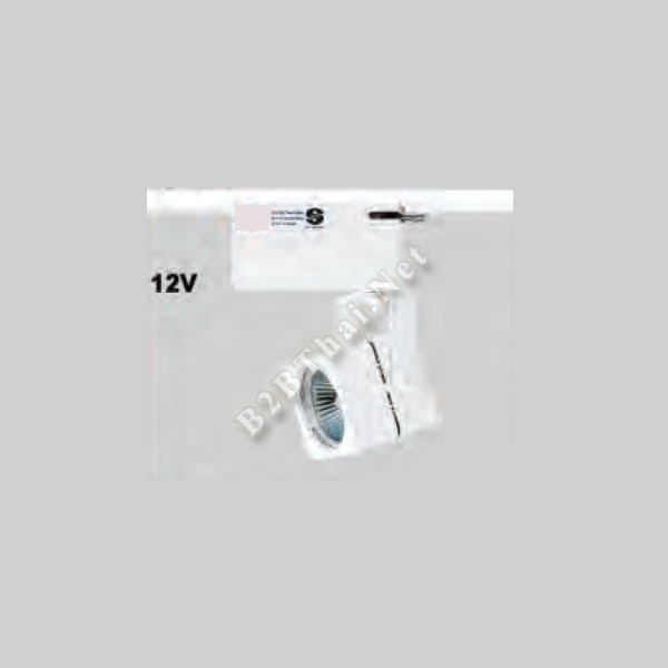 ฮาโดรเจนติดราง สี่เหลี่ยม สีขาว 12V 15cm