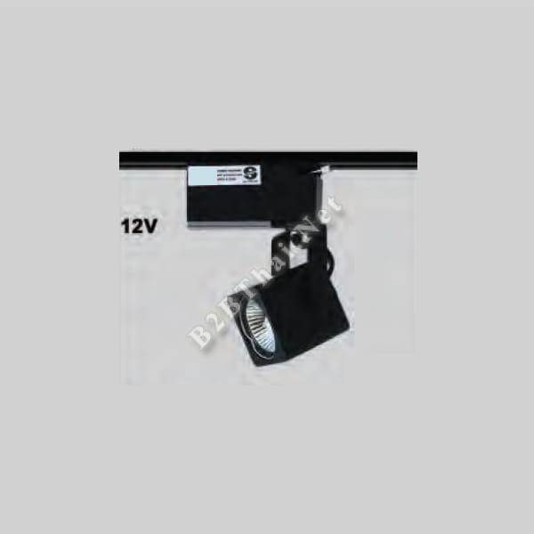 ฮาโดรเจนติดราง สี่เหลี่ยม สีดำ 12V 15cm