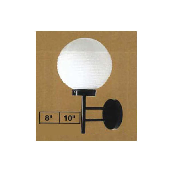 โคมไฟผนังขาเหล็ก 8 นิ้ว